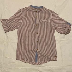 Zara, buttoned down, striped shirt